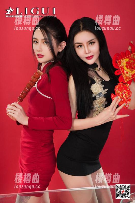 丽柜 - 兔子双人高清图包：一起感受那种无言的默契